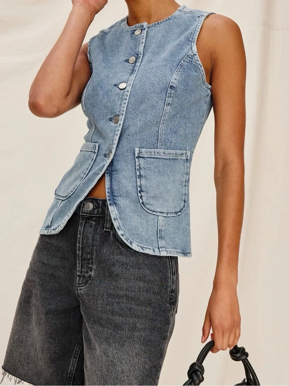 Rails denim vest Portola small